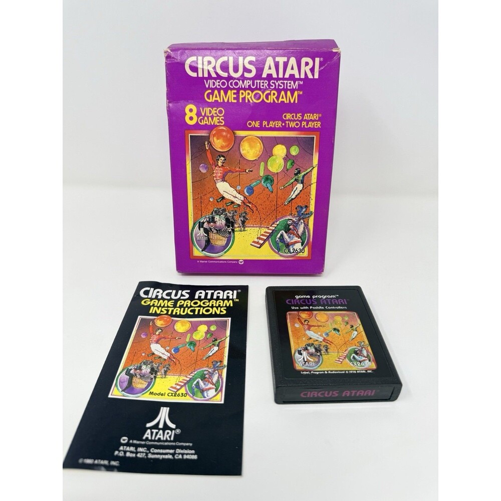 Circus Atari 2600 Complete CIB Tested
